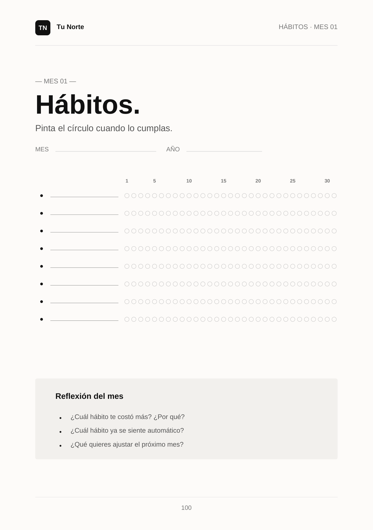 Tracker de hábitos
